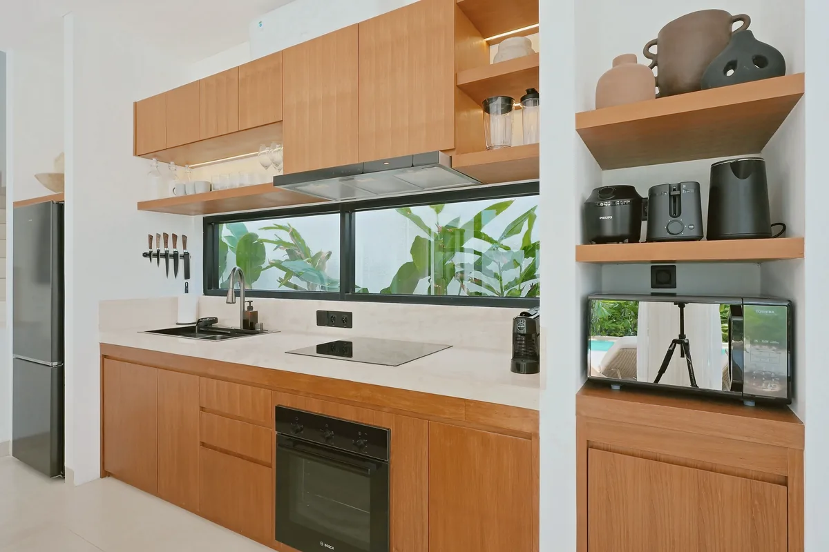 Living & kitchen · The kitchen